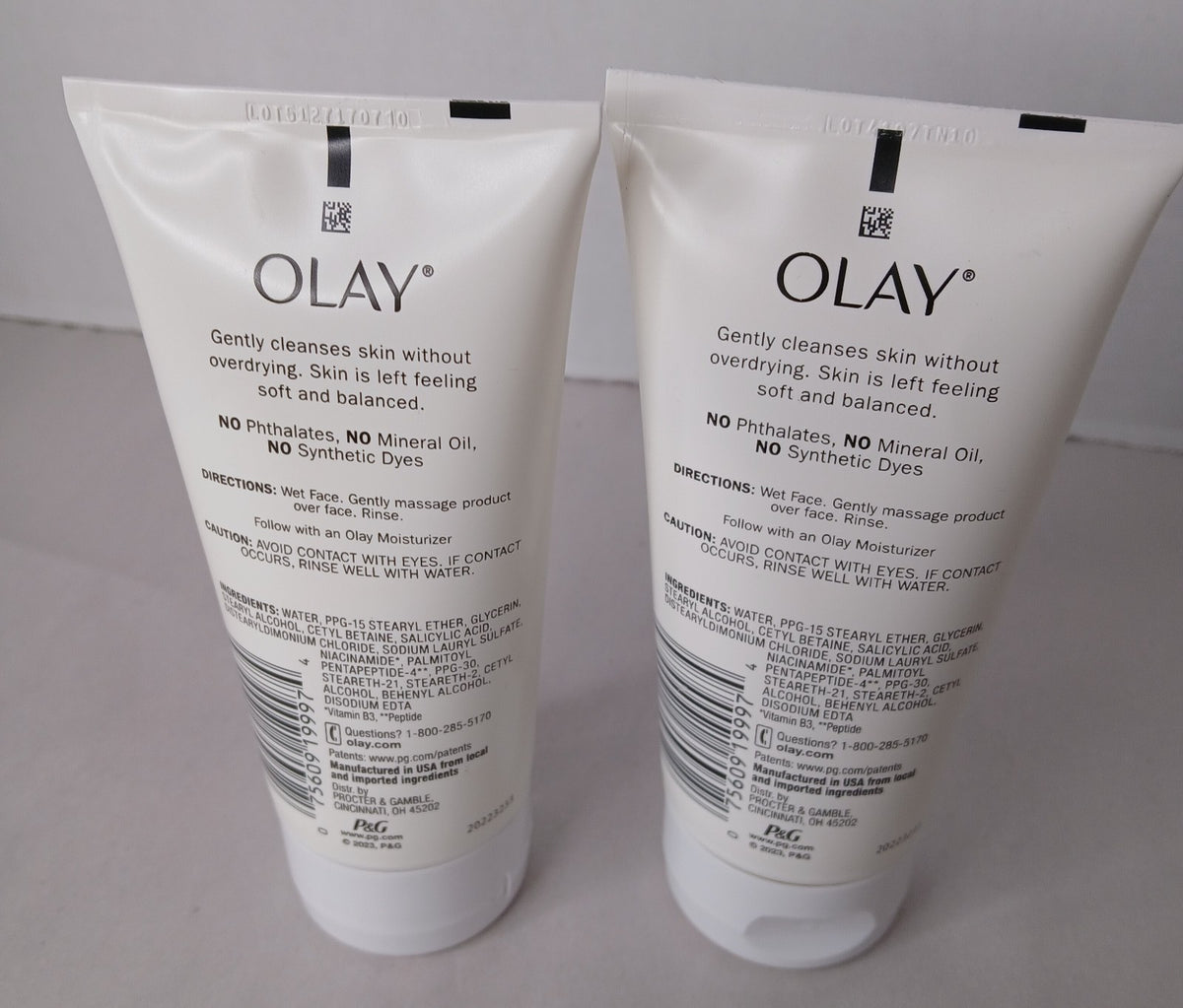 Olay Balancing Facial Cleanser with Collagen Peptide - 150ml, 2 Pack