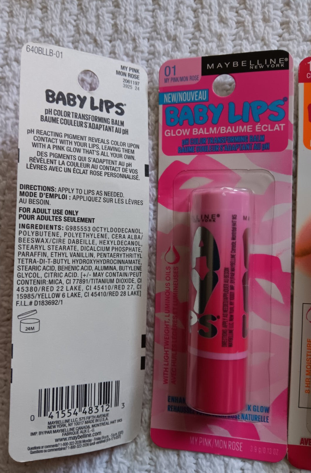 Moisturizing Lip Balm Set - Cherry Me & Pink Mon Rose, Quenched Hydration