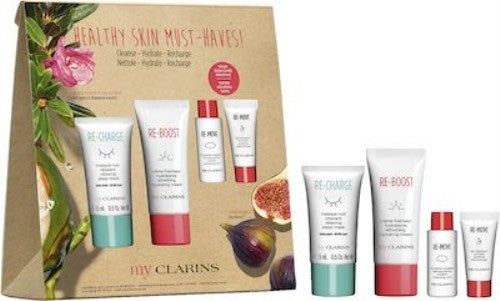 Clarins Healthy Skin Must Haves Skincare Set - Hydrate, Cleanse & Nourish