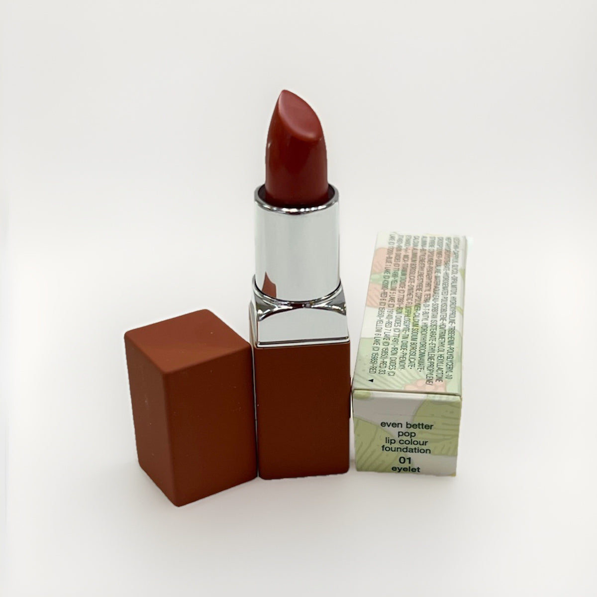 Clinique Even Better Pop Lipstick Lip Colour 01 Eyelet - Bright, Long-Wear Lip Color