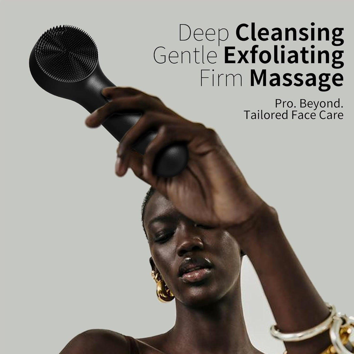 Rechargeable Silicone Facial Cleansing Brush for Deep Pore Cleaning