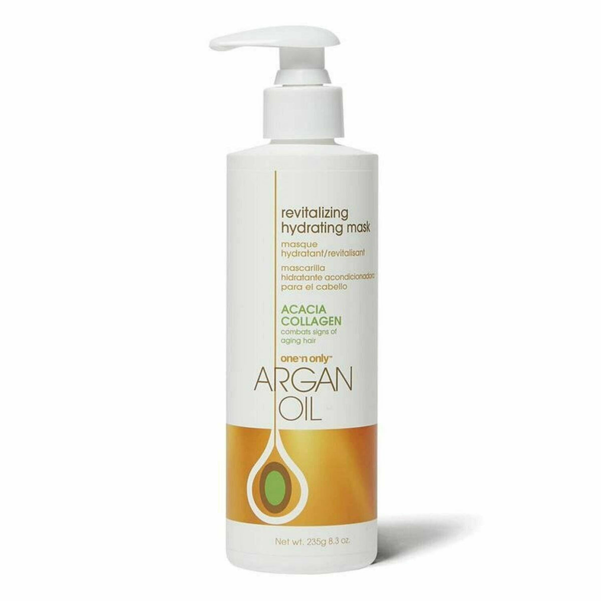 Argan Oil Hydrating Hair Mask - 8 oz, 2 Bottles for Dry & Damaged Hair