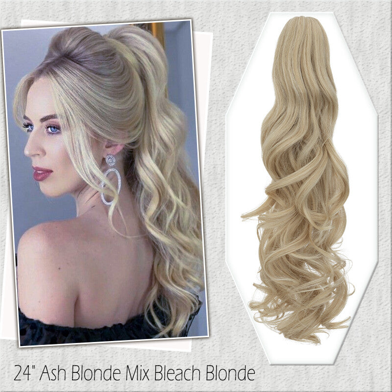 Fake Ponytail Clip-In Hair Extension Thick Natural Look 14 Inches