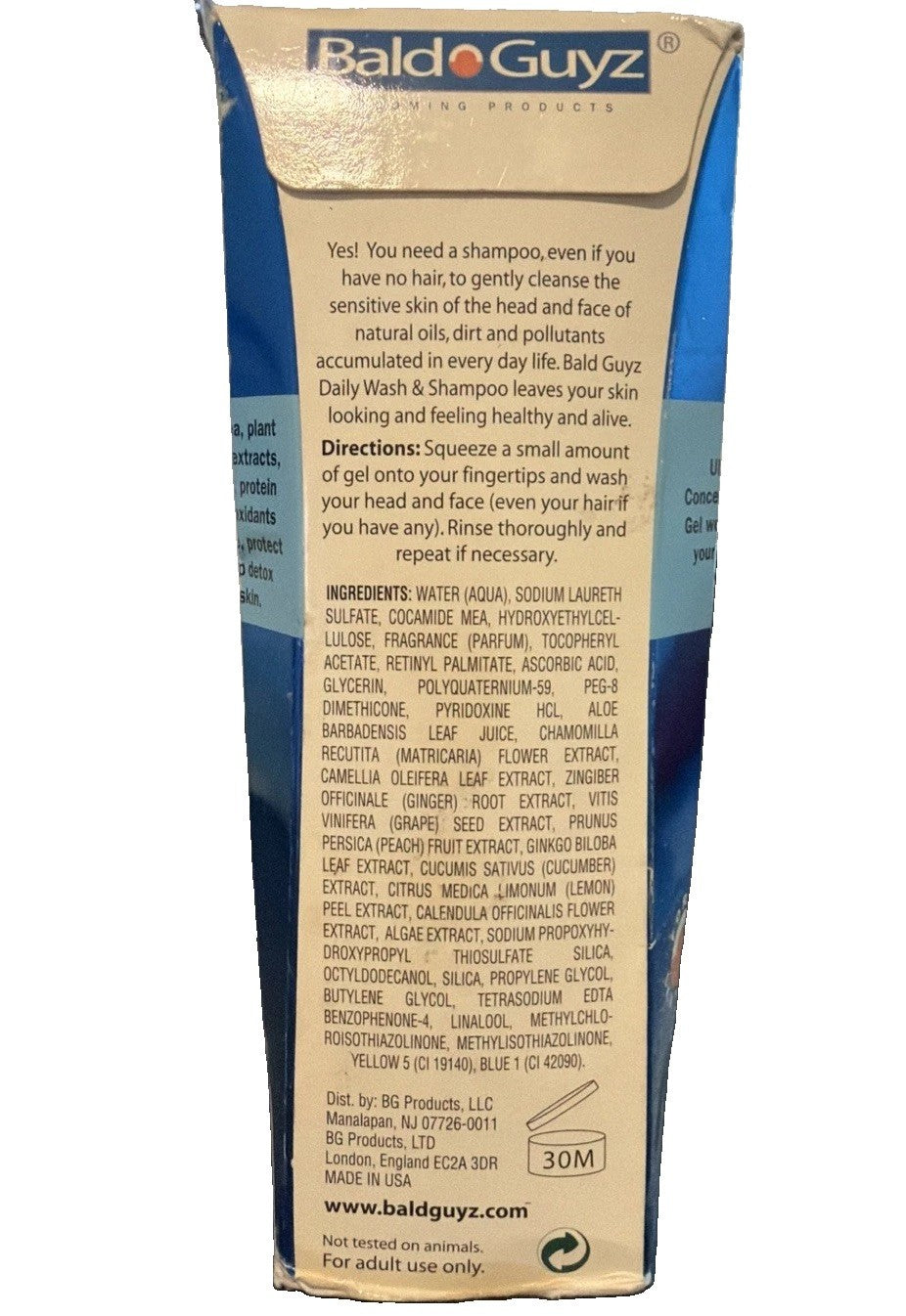 Bald Guyz Daily Wash & Shampoo - 4 Fl Oz - Hair & Scalp Cleanser