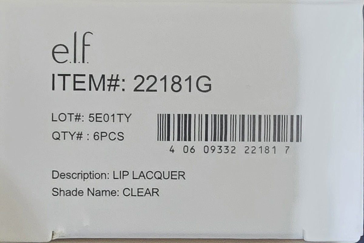 Clear Lip Lacquer Set - 6 Pieces Lip Makeup Gloss