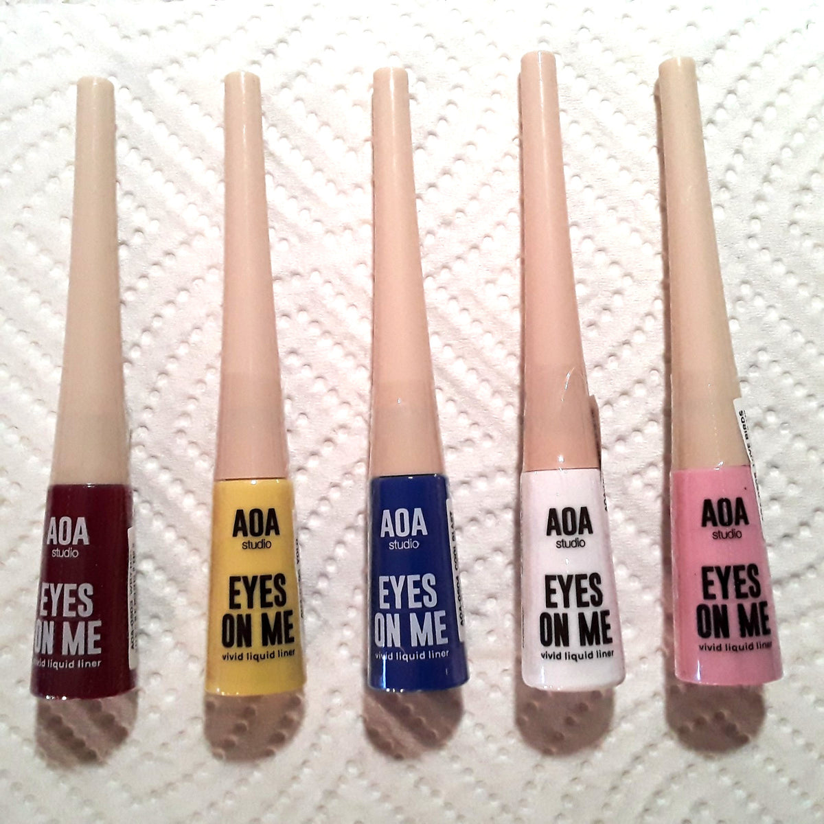 Liquid Eyeliner Set of 5 Bold Colors - Longlasting & Smudge Proof