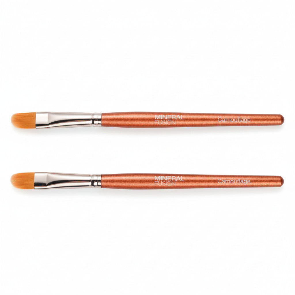 Camouflage Concealer Brush Pack of 2 - Precision Makeup Tools for Flawless Coverage