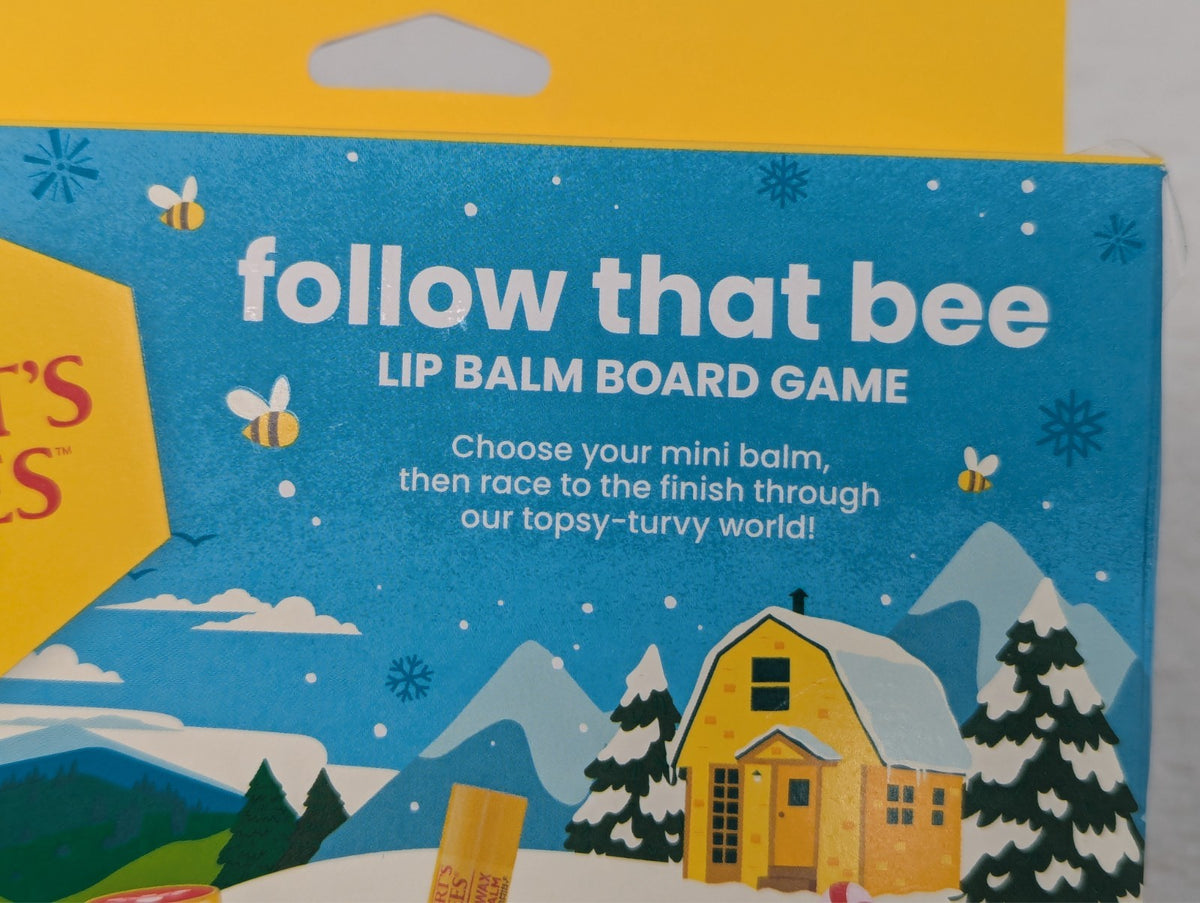 Follow That Bee Board Game with Lip Balm Set, Stickers & Dice - Burt's Bees