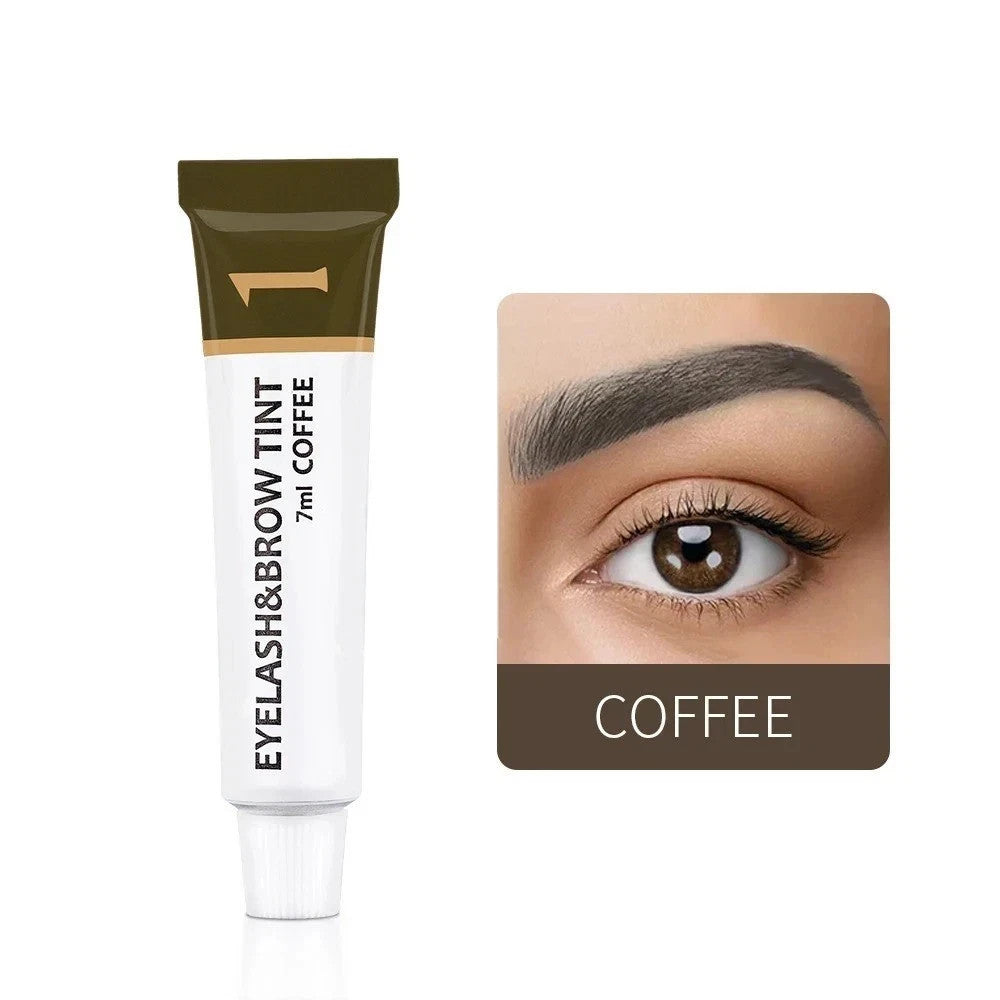 Waterproof Long Lasting Eyelash & Eyebrow Tint Kit - Permanent Color Gel