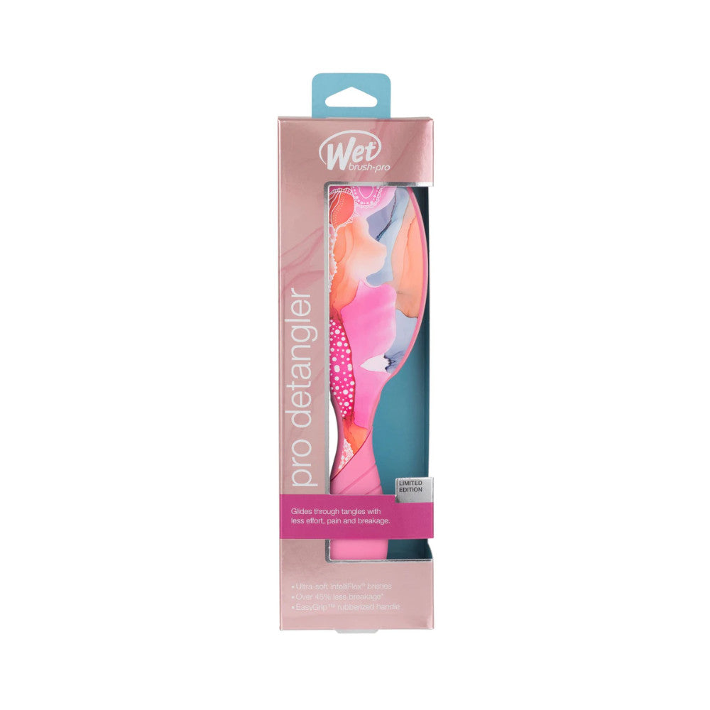 Wet Brush Detangler - Zen Garden Pink Hair Brush for Wet & Dry Hair