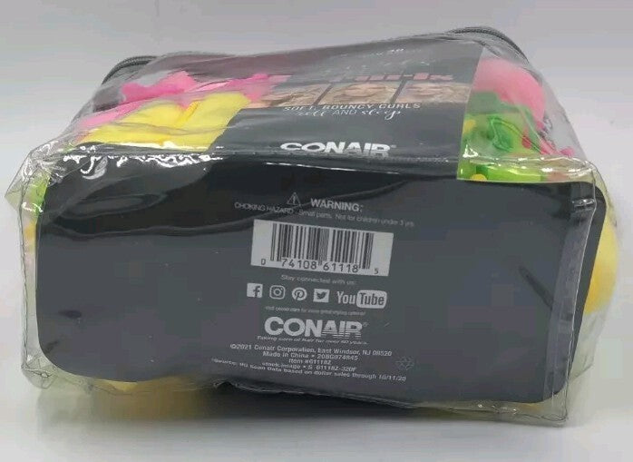 Neon Foam Hair Rollers for Bouncy Curls - 48 Pack Sleep Styling
