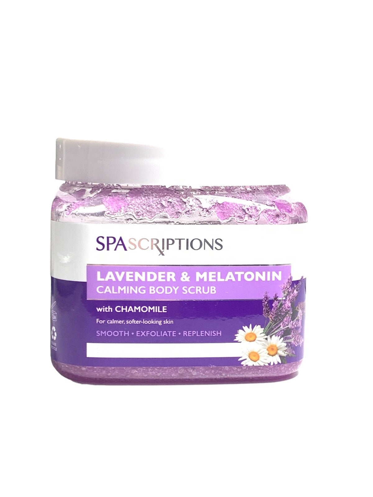 Calming Body Lavender & Melatonin Scrub Exfoliate W/Chamomile By