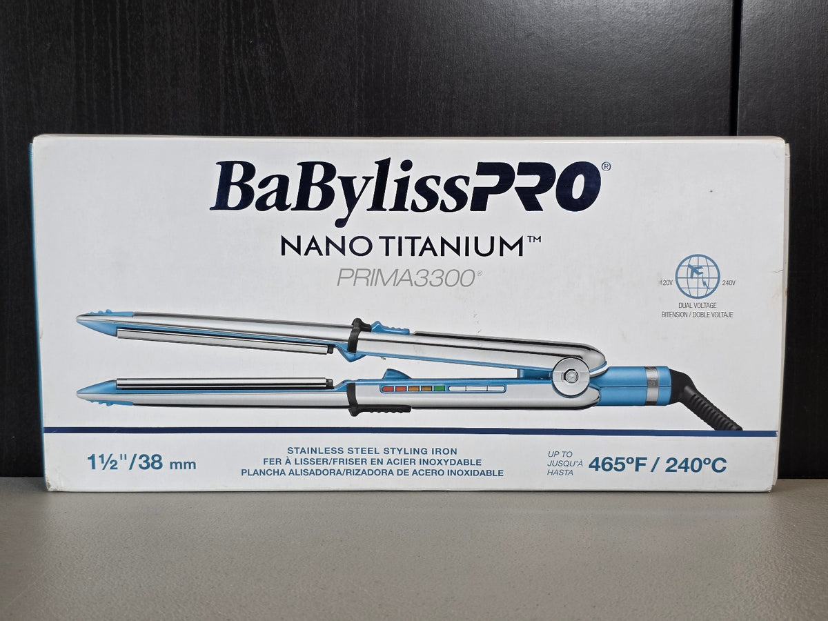 Nano Titanium Styling Iron 1.5 Inch Stainless Steel Flat Iron 465°F