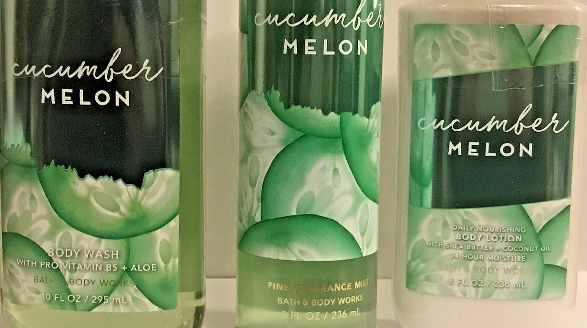 Cucumber Melon Body Care Set - Lotion, Mist & Shower Gel