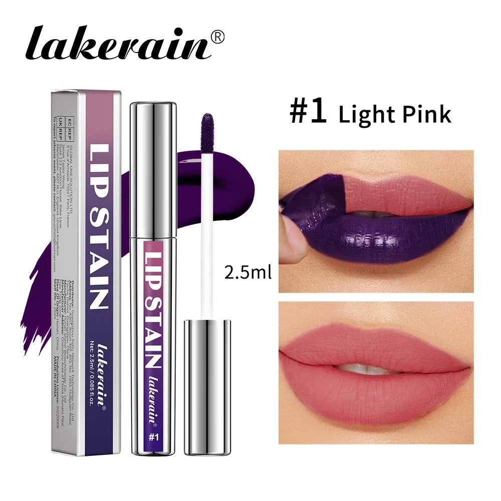 Long-Lasting Waterproof Lip Stain - Transfer-Proof Lip Tint with 3 Colors