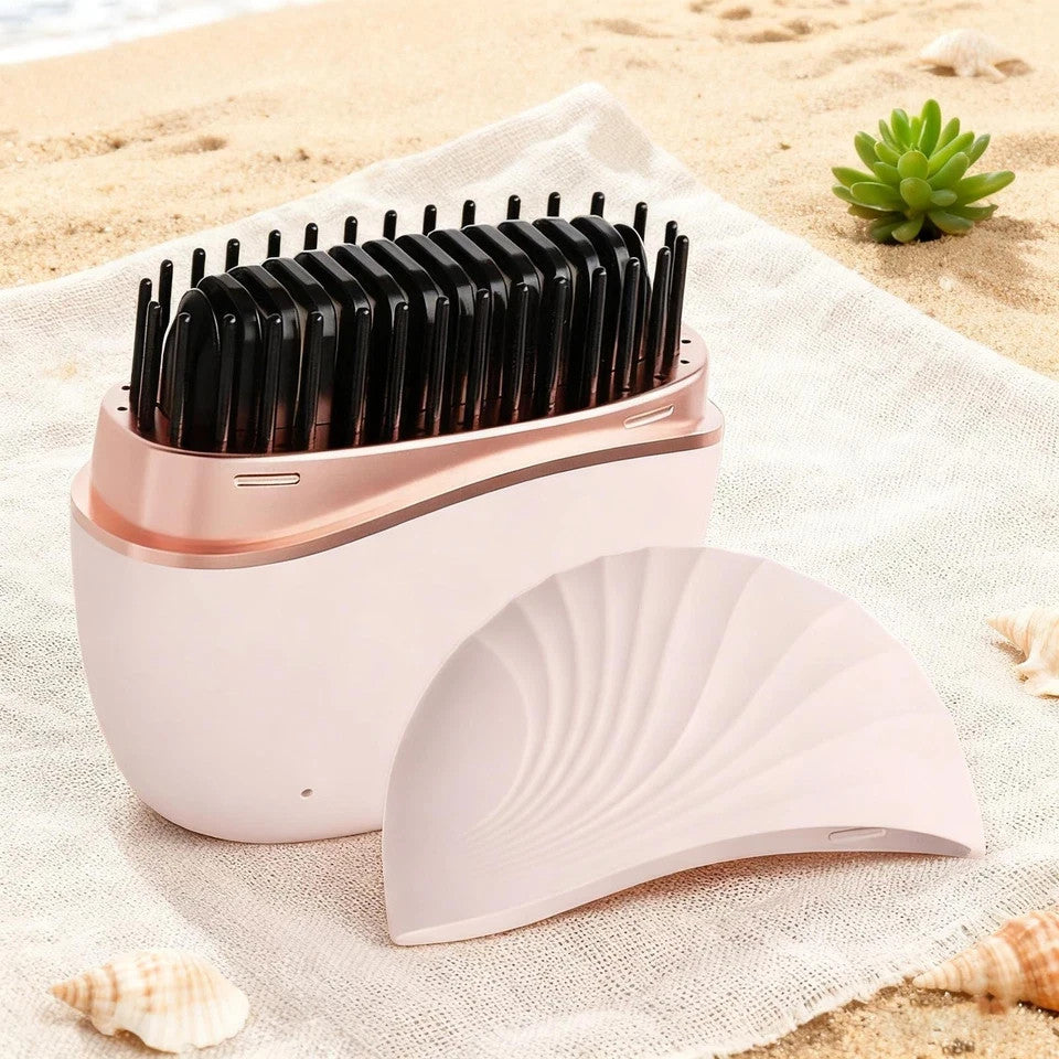 Mini Wireless Hair Straightener Comb Portable Multifunctional Styling Tool