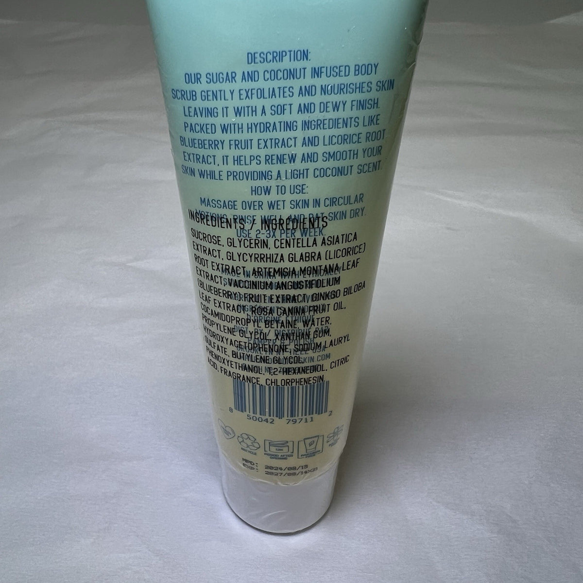 PAMPER + POLISH Sugar and Coconut Infused Body Scrub Full Size