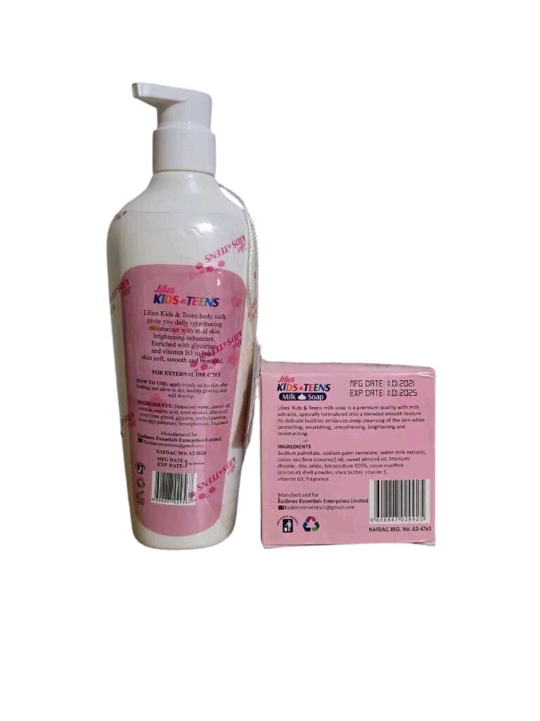 Kids Body Milk 400ml & Soap Set