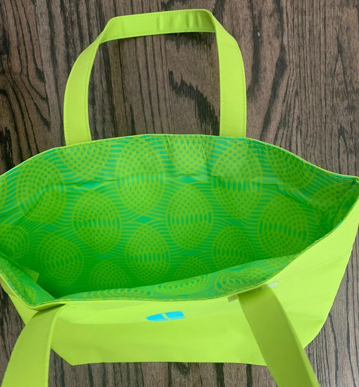 Clinique Cosmetic Makeup Tote Bag - Limited Edition Green and Blue