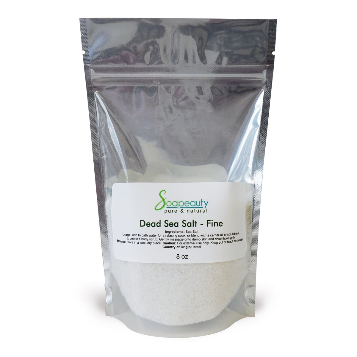 DEAD SEA SALT Fine Grain 100% Pure Natural UNSCENTED | Soapeauty