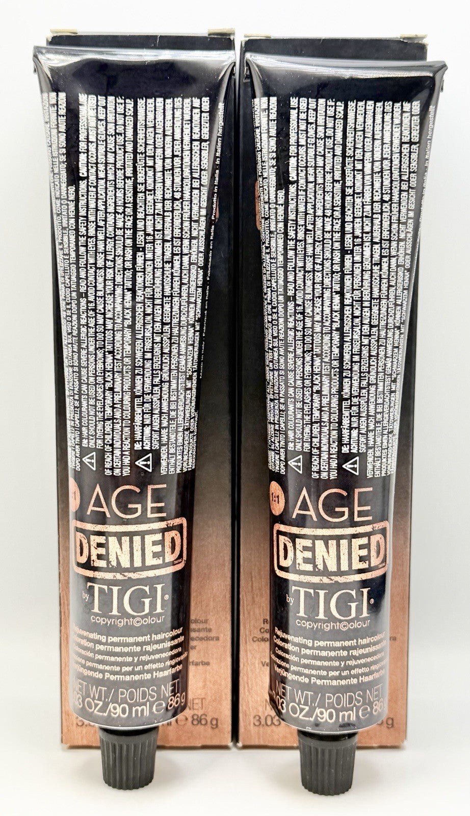 Permanent Hair Color 5/4 Light Copper Brown - 2x 3.03oz