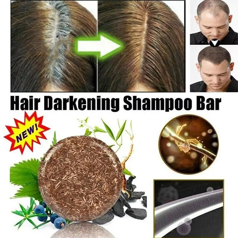 Natural Polygonum Hair Darkening Soap - Gentle Nourishing Shampoo Bar