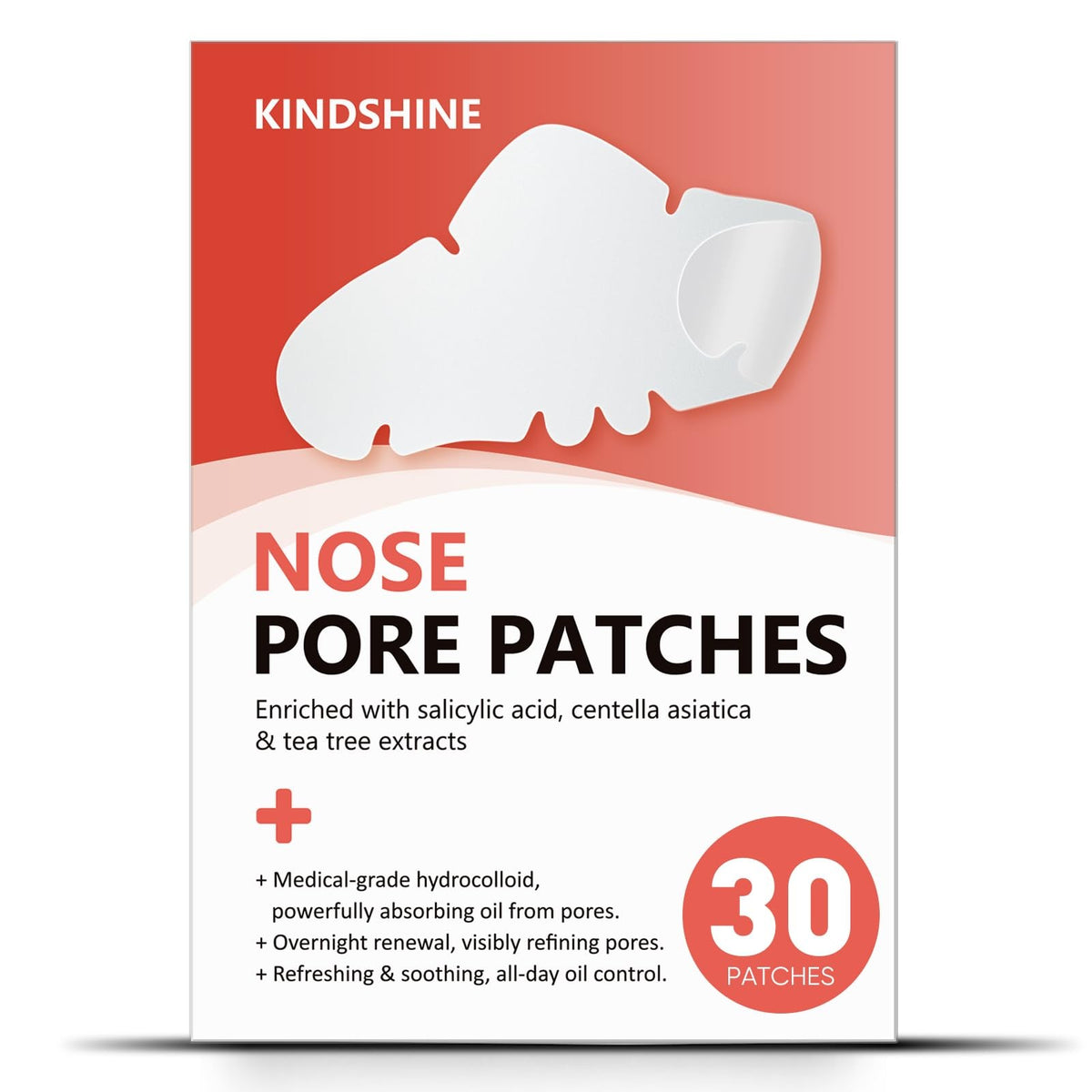 30 Pack Nose Pimple Patches - Medical-Grade Acne & Pore Care