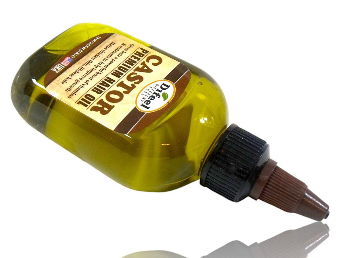 Premium Castor Hair Oil - Alcohol-Free, USA Made, 3 Pack of 2.5oz Bottles