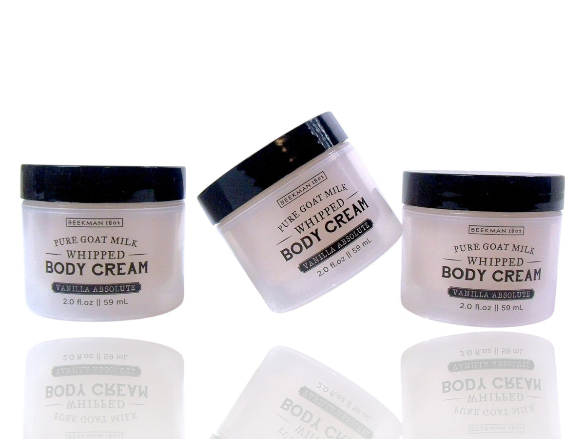 Goat Milk Whipped Body Cream - Vanilla Absolute - 3-Pack (6oz Total)