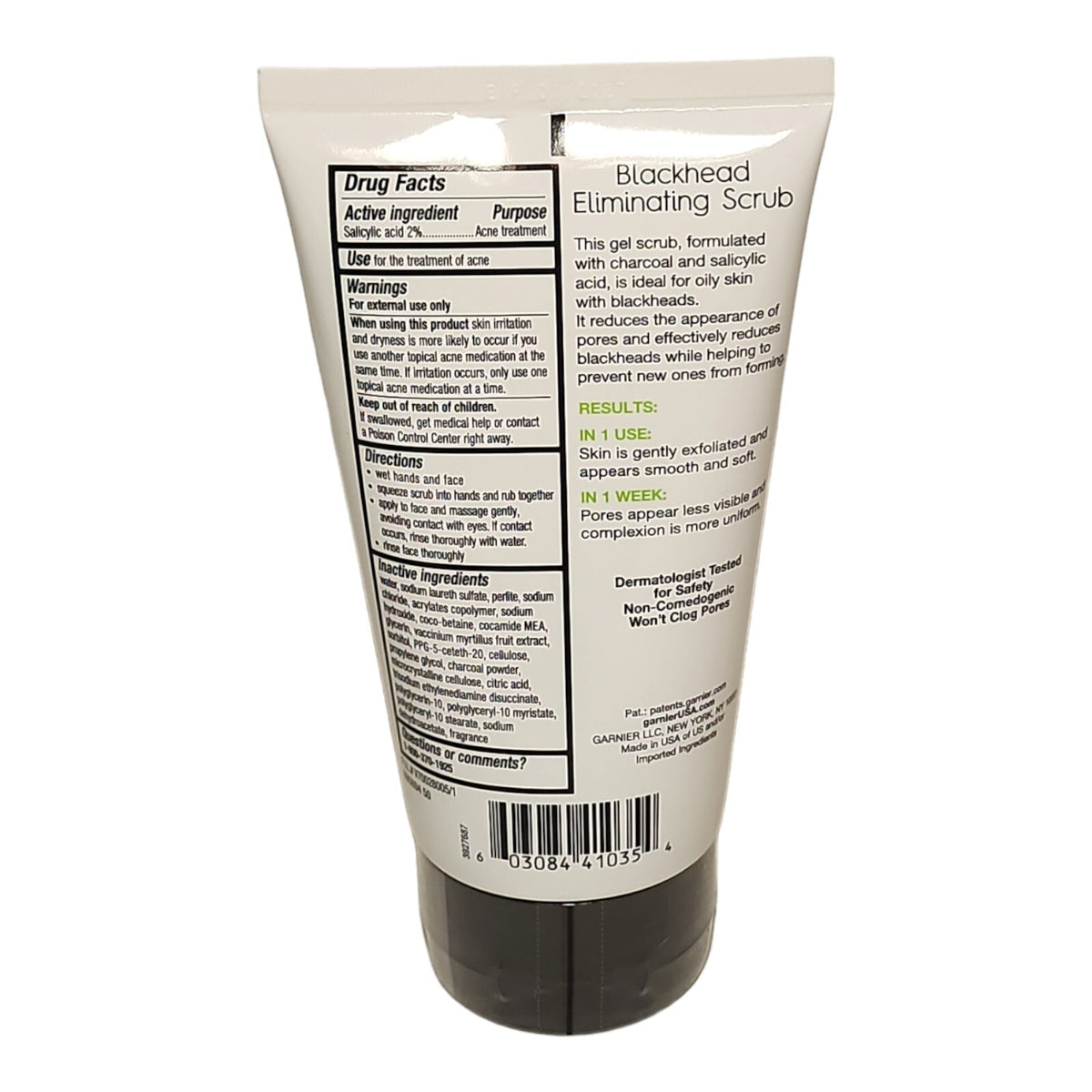 Garnier SkinActive Clean Scrub Blackhead Eliminating 5 Ounce (145ml)