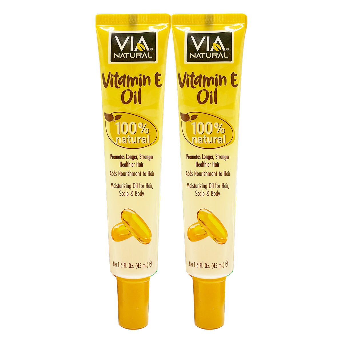 Natural Vitamin E Oil for Skin Hair & Body - 1.5oz, Pack of 2/4/6