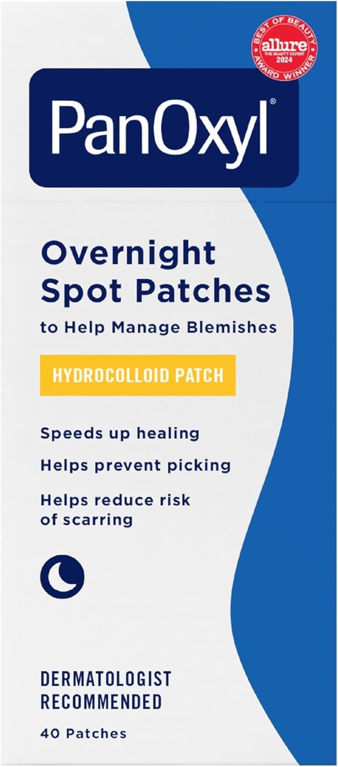 Thicker Hydrocolloid Acne Patches - 40 Clear Blemish Spot Treatments with 9mm & 12mm Sizes