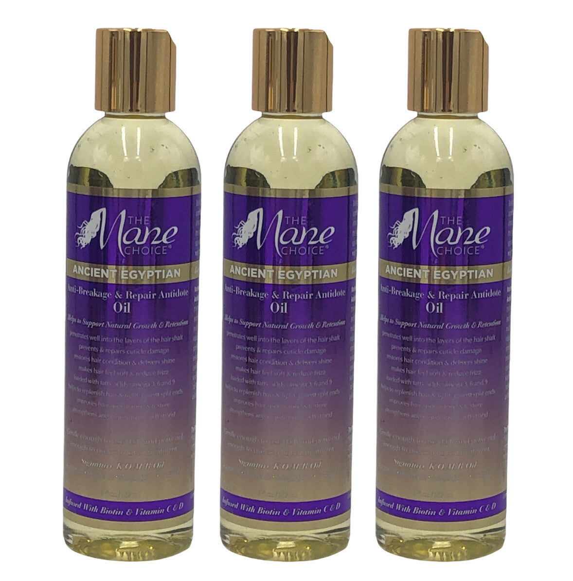 Hair Repair Oil Set - Anti-Breakage & Shine with Natural Oils - 3 Pack 8 oz