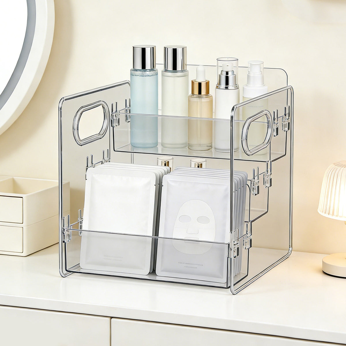 Bathroom Cosmetic Organizer Shelf for Makeup and Skincare