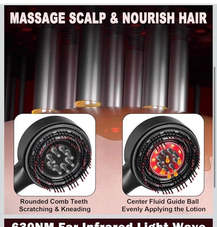 Laser Therapy Hair Growth Comb Oil Applicator Electric Scalp Massager