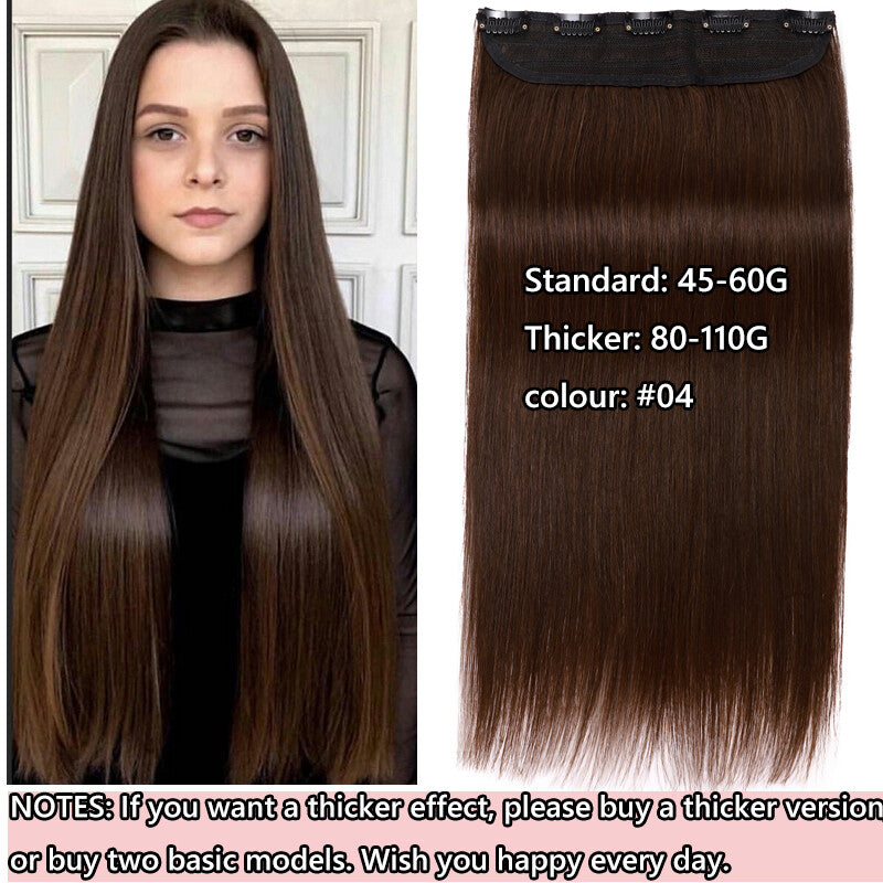 Invisible Clip-In Hair Extensions 100% Remy Human Hair - Full Head 16 Inches