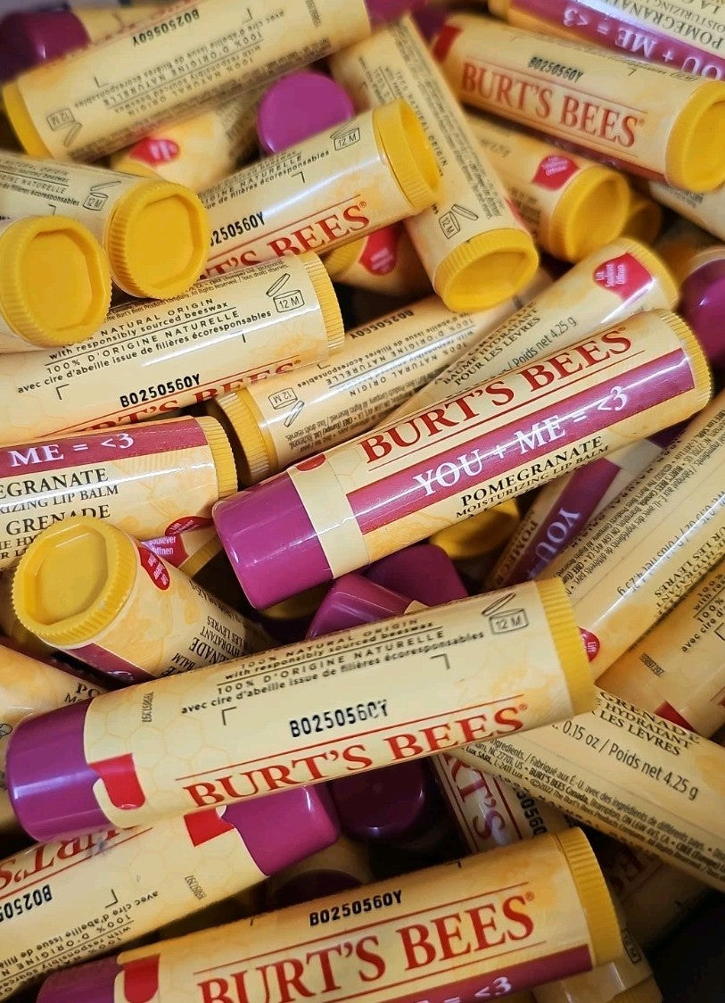 10-Pack Natural Pomegranate Lip Balm Set - Moisturizing & Hydrating