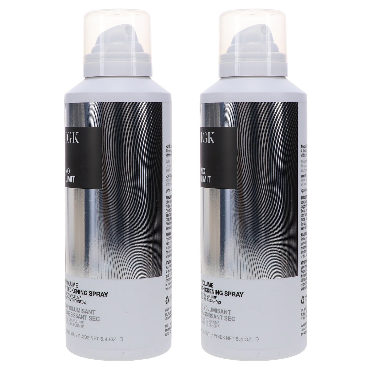 Dry Volume & Thickening Hair Spray - 5.4 oz Pack of 2