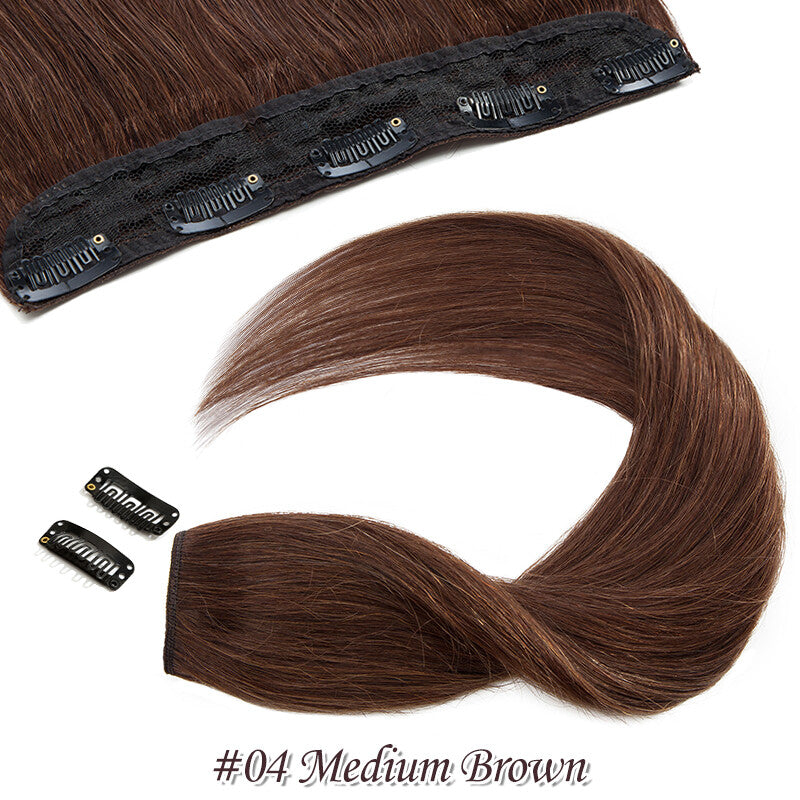 Clip-In Hair Extensions 3/4 Full Head Balayage Remy Human Hair Thick Weft
