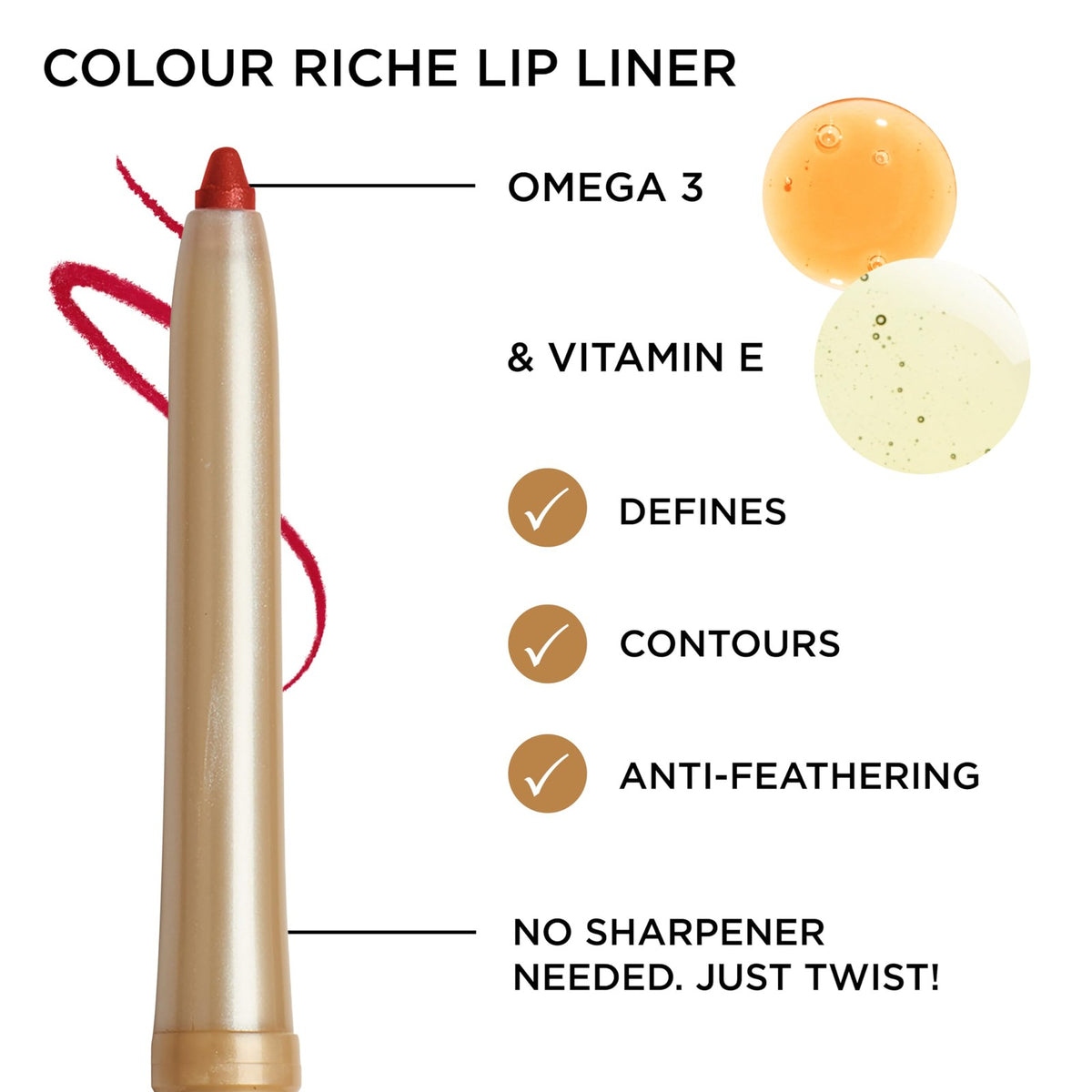 Lip Liner Pencil Creamy Lip Contour with Omega 3 & Vitamin E - Toffee To Be