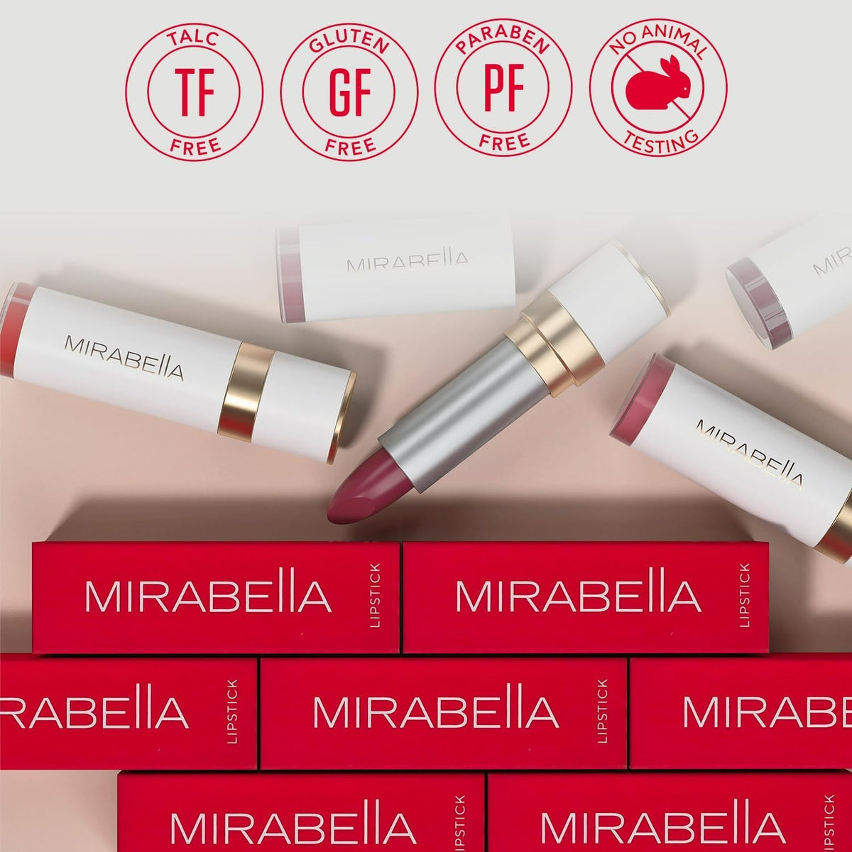 Longwear Red Lipstick with Vitamin E & Argan Oil - Satin Finish, 100% Authentic
