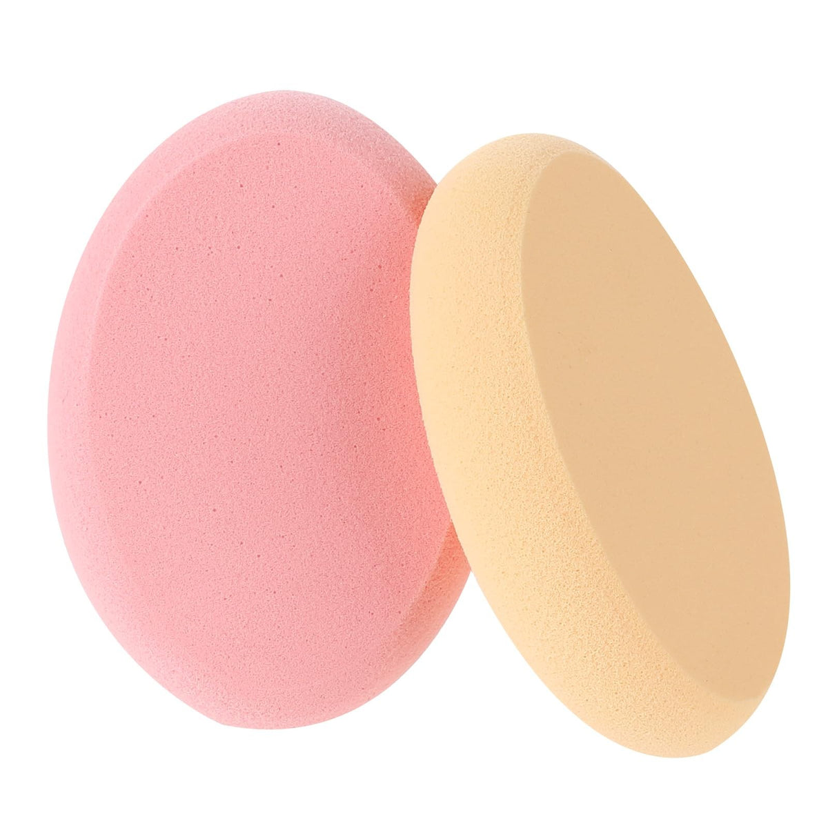 2 Pack Oval Makeup Sponge Set - Professional Foundation & Blush Applicators