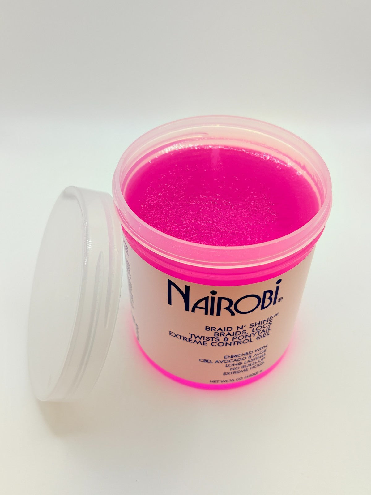 Nairobi Braid N Shine Extreme Control Hair Gel 16oz for Braids & Locs