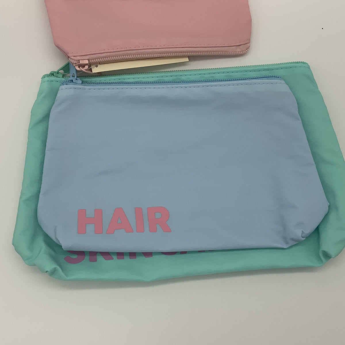 3 Piece Makeup and Beauty Bag Set for Eyes Skincare Hair Accessories