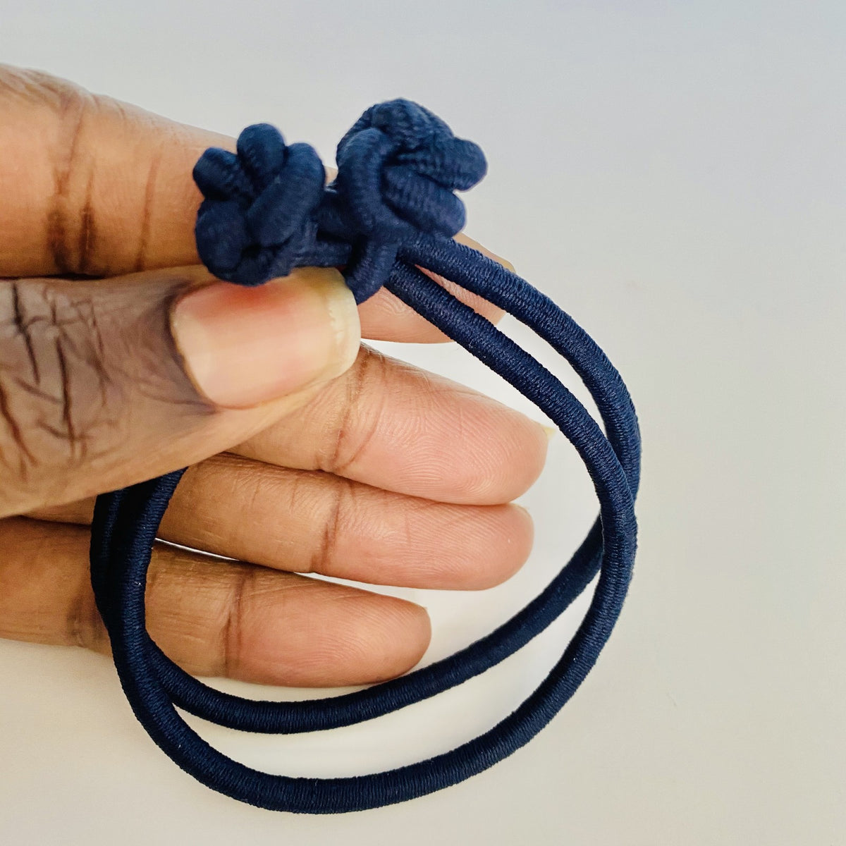 Jumbo Knotted Hair Tie Set of 4 - for natural hair, dreadlocks and
