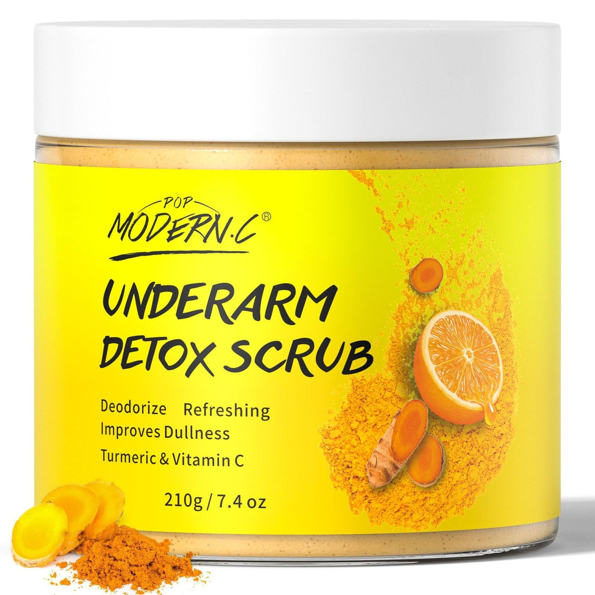 Underarm Detox Scrub with Turmeric and Vitamin C for Dark Spots & Odor Control