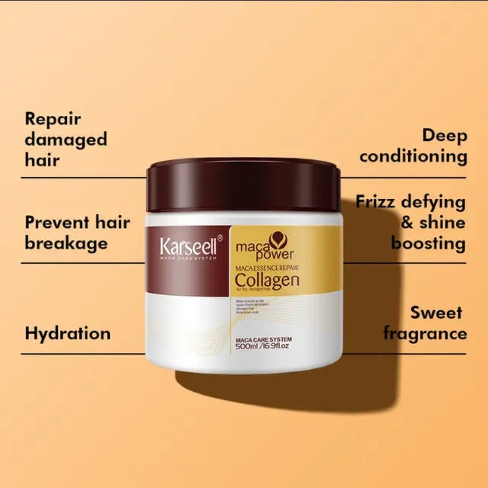 Hair Repair Kit with Shampoo, Conditioner, Mask & Protein Cream - Moisturize & Repair Damaged Hair