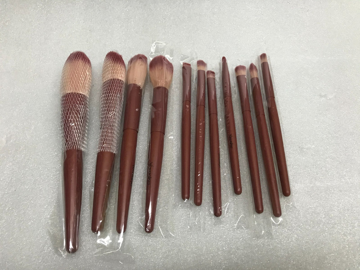 Makeup Brushes Set of 11 - Professional Cosmetic Brush Collection
