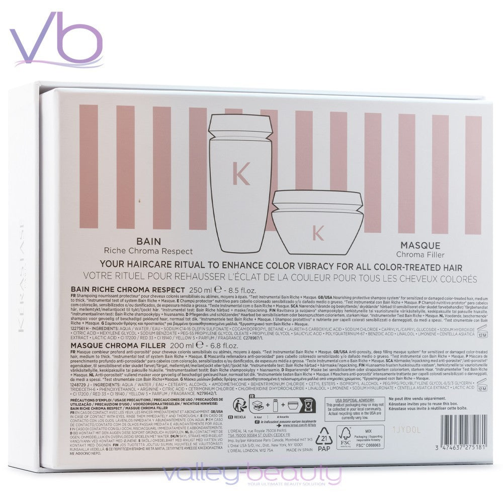 KERASTASE Chroma Absolu Spring Gift Box Set | Shampoo + Mask for