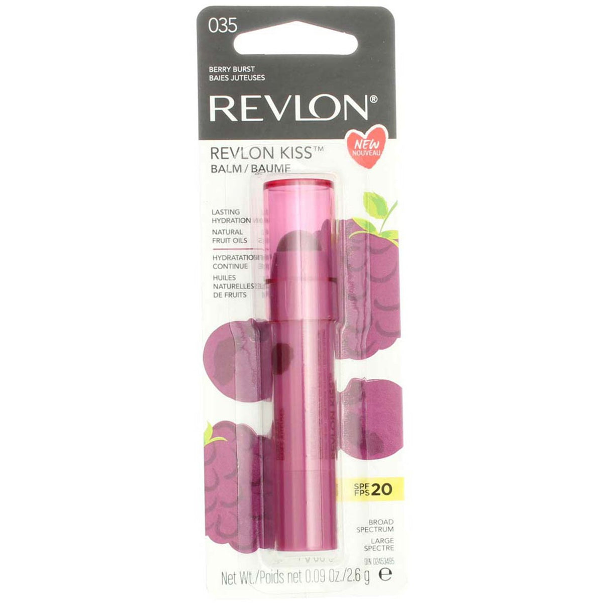 Revlon Kiss Lip Balm Stick Set - Berry Burst SPF 20 Hydrating Lip Care